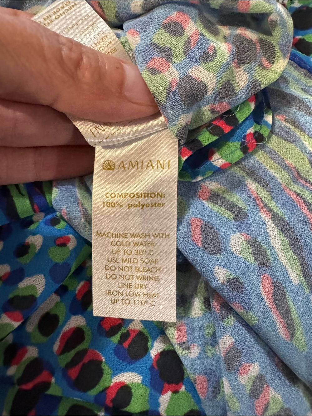 Blue Multicolor Printed Swim Coverup Tunic - Picture 16 of 16